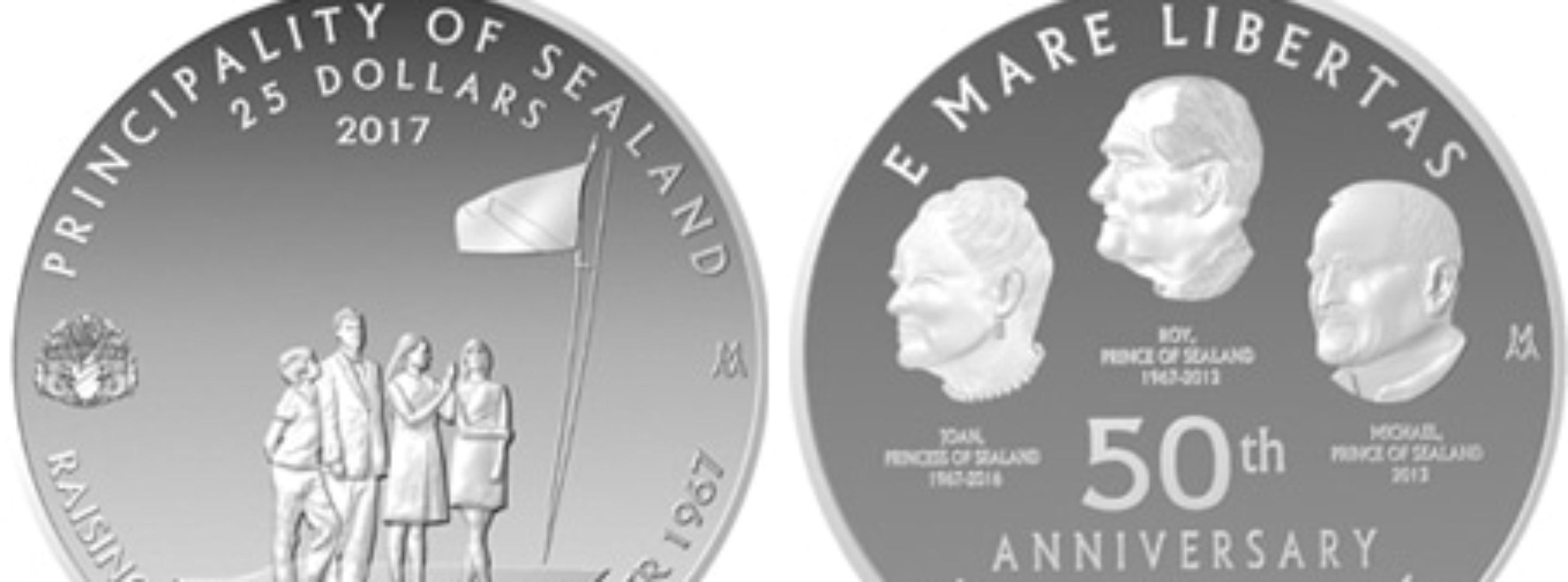 50th Anniversary Commemorative Coin Principality Of Sealand 50th-anniversary-commemorative-coin-principality-of-sealand