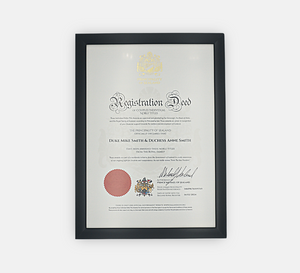 Titre de Noblesse Couple Duc & Duchesse