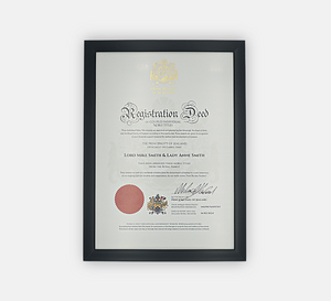 Titre Noble de Lord & Lady pour Couples