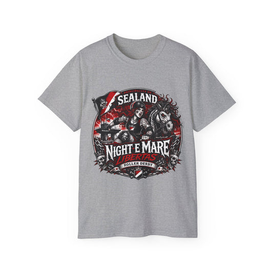 Night E Mare Libertas Roller Derby T-Shirt