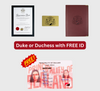 Conviértase en Duque o Duquesa & Obtén una Tarjeta de Identidad de Sealand gratis