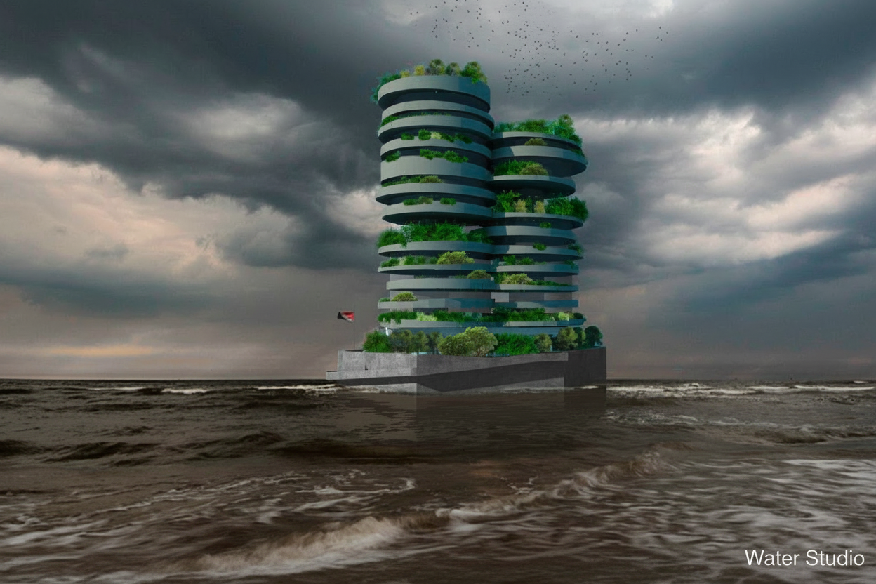 Sea Towers concept by Olthuis Water Studio