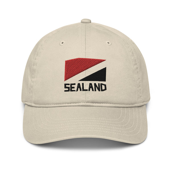 Sealand Flag Embroidered Organic Cotton Dad Hat
